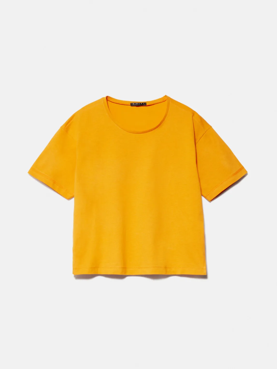 Women Sisley Tops & T-Shirts<Solid Colored Cropped Oversized Fit T-Shirt
