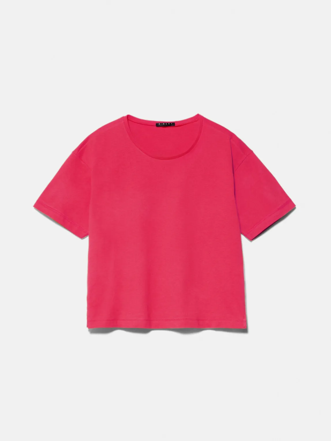 Women Sisley Tops & T-Shirts<Solid Colored Cropped Oversized Fit T-Shirt