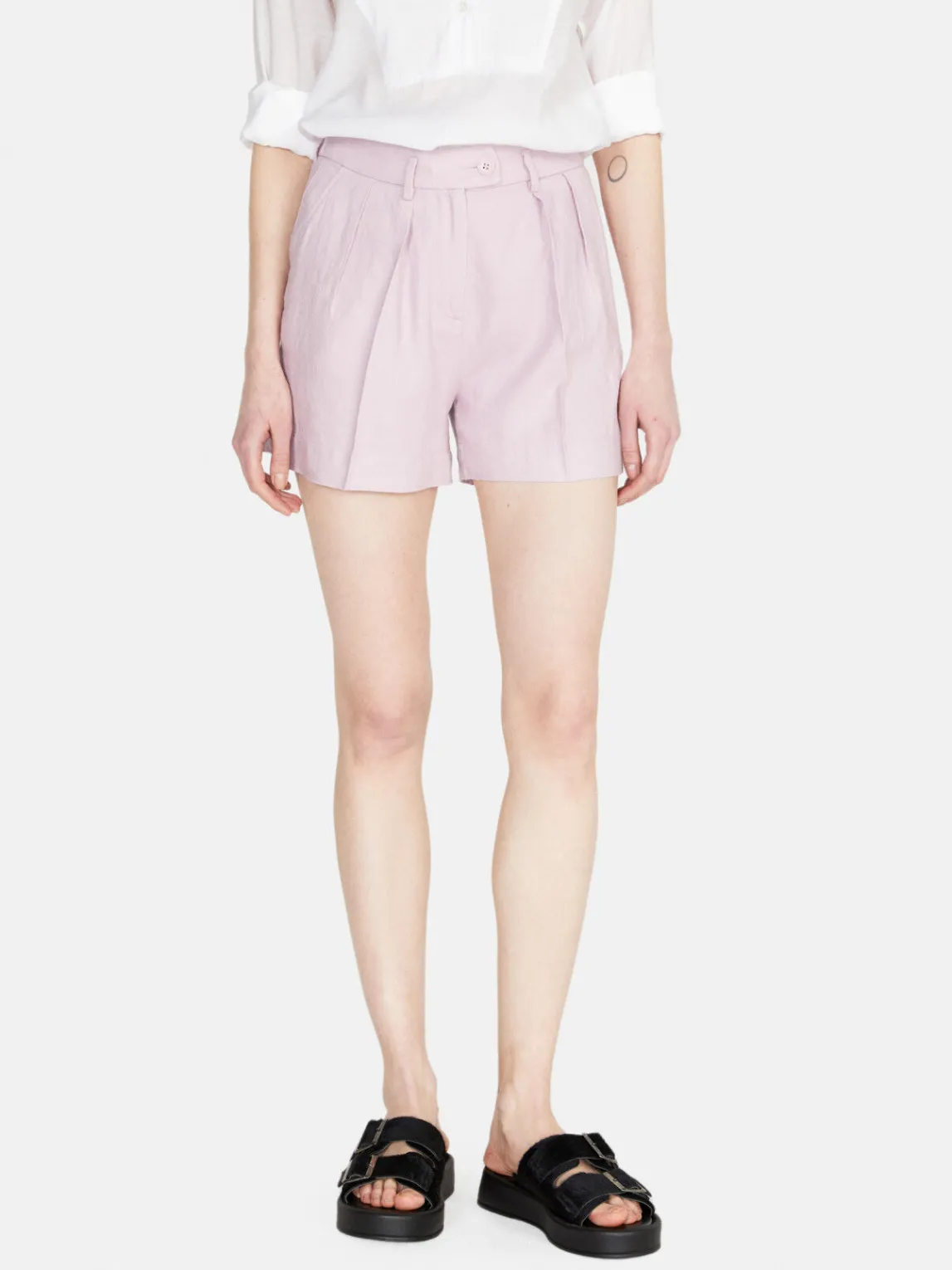 Women Sisley Trousers<Solid Colored Shorts