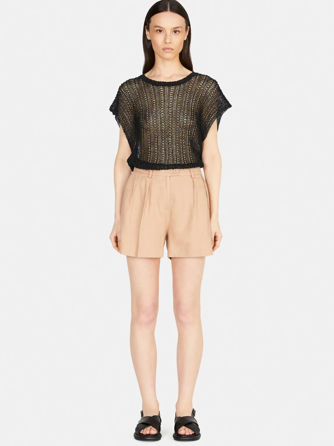 Women Sisley Trousers<Solid Colored Shorts