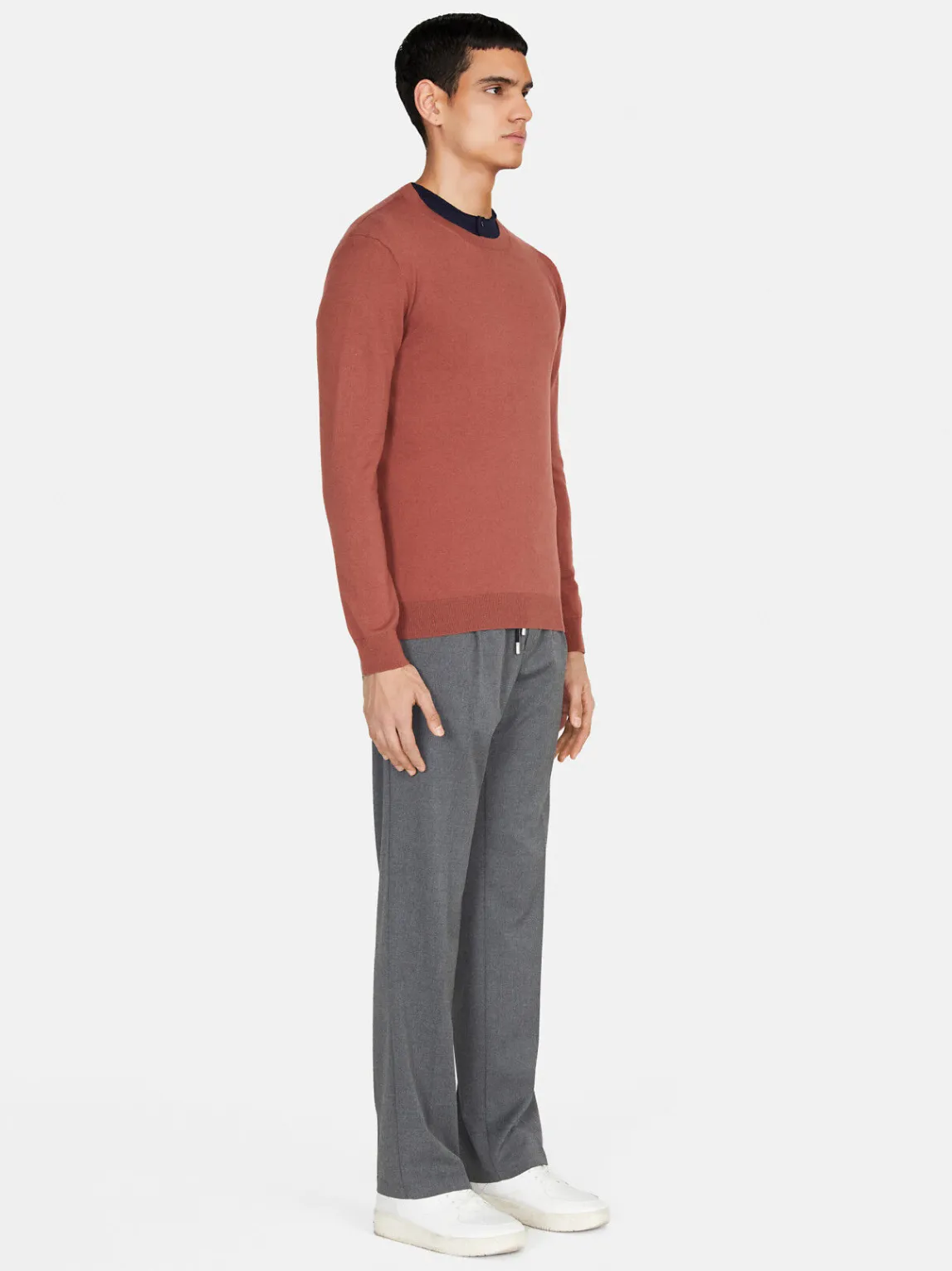 Men Sisley Jumpers & Knitwear<Solid Colo Sweater