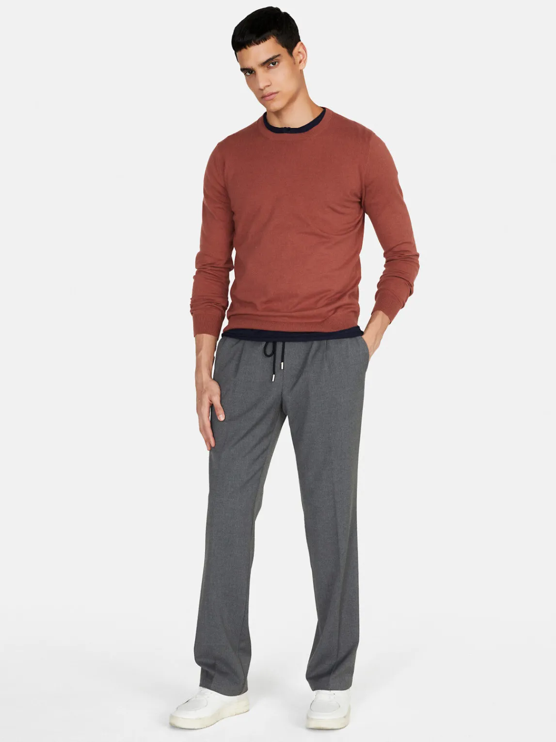Men Sisley Jumpers & Knitwear<Solid Colo Sweater