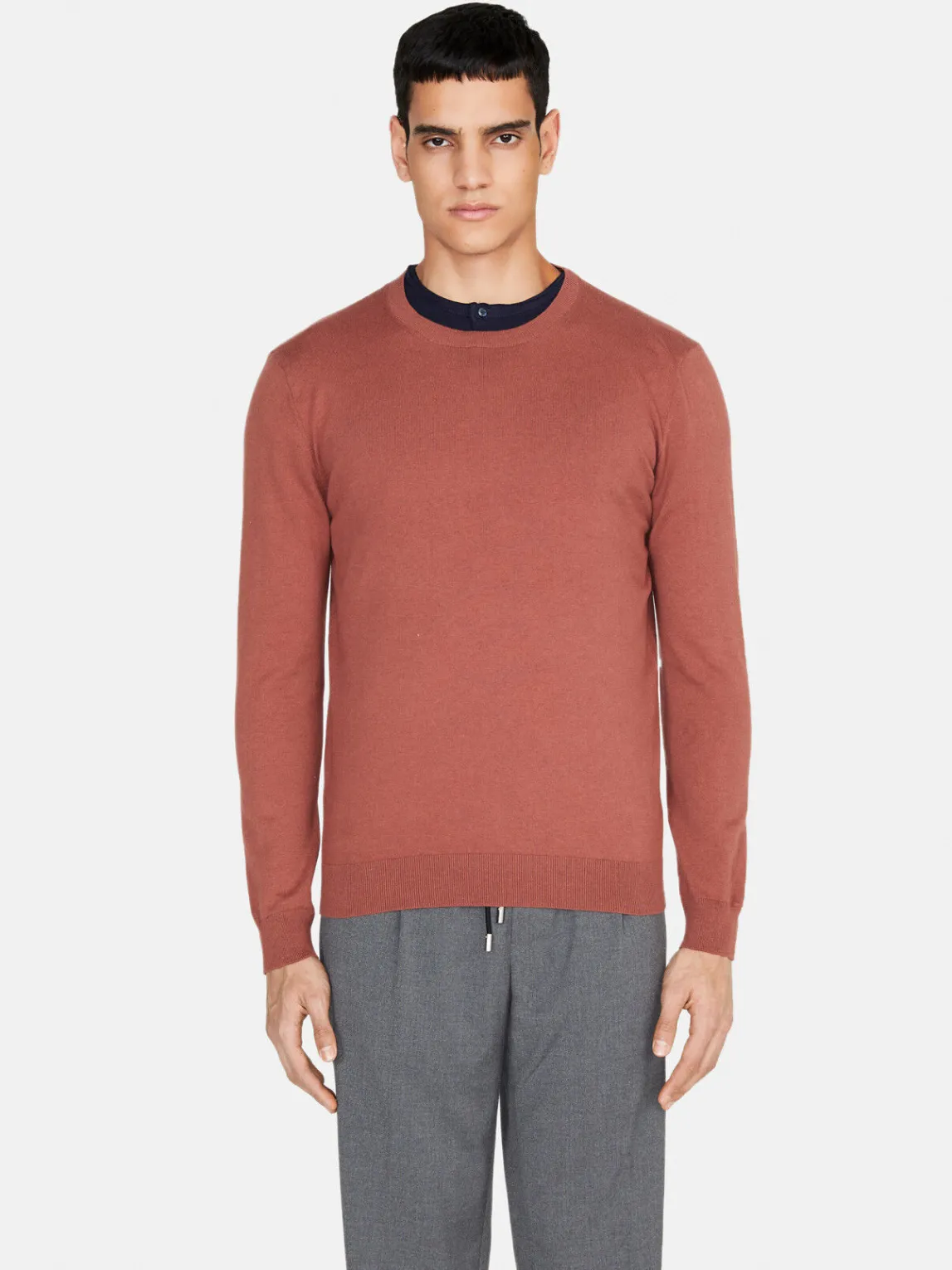 Men Sisley Jumpers & Knitwear<Solid Colo Sweater