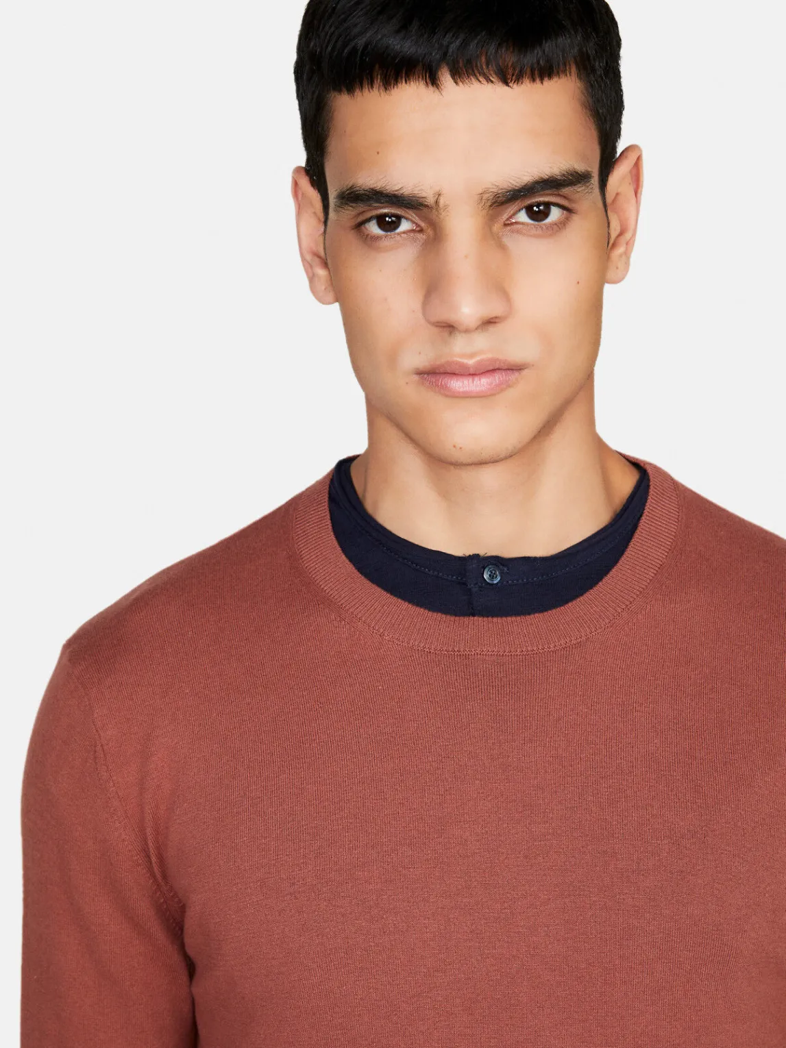 Men Sisley Jumpers & Knitwear<Solid Colo Sweater