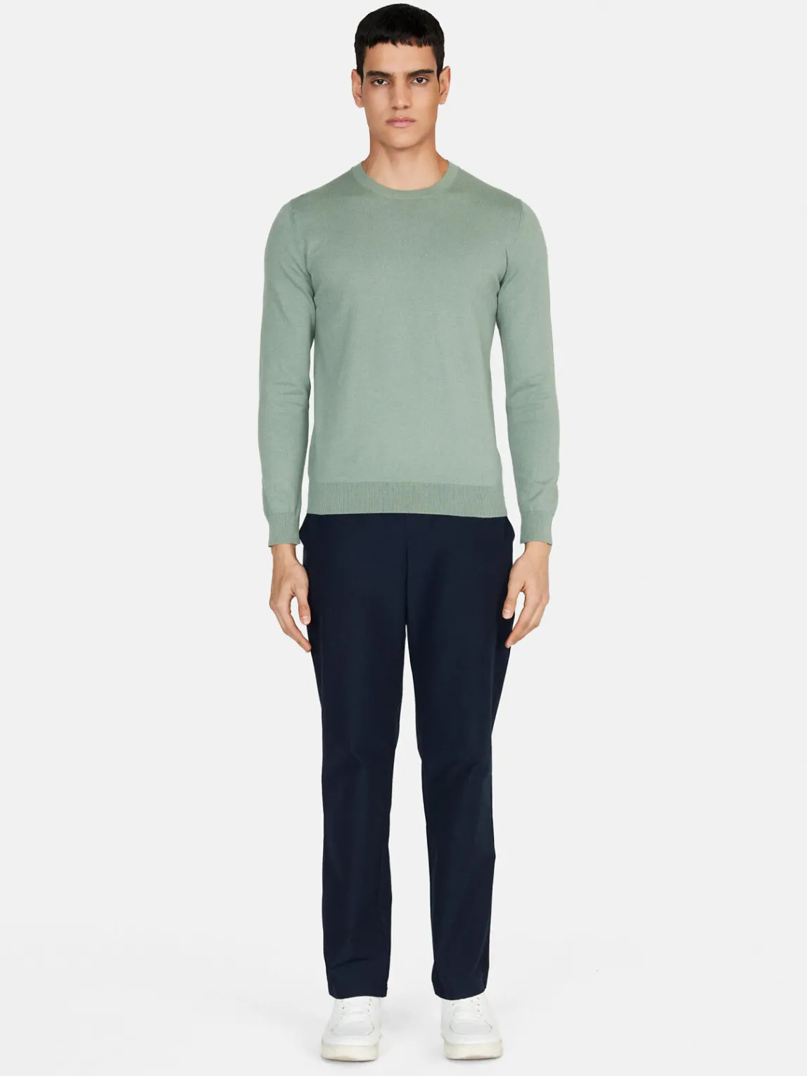 Men Sisley Jumpers & Knitwear<Solid Colored Sweater