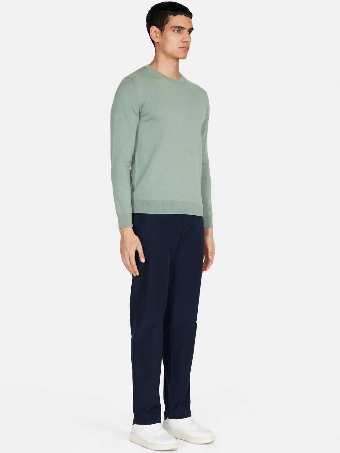 Men Sisley Jumpers & Knitwear<Solid Colored Sweater