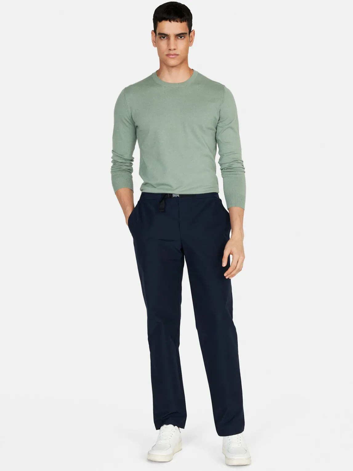 Men Sisley Jumpers & Knitwear<Solid Colored Sweater