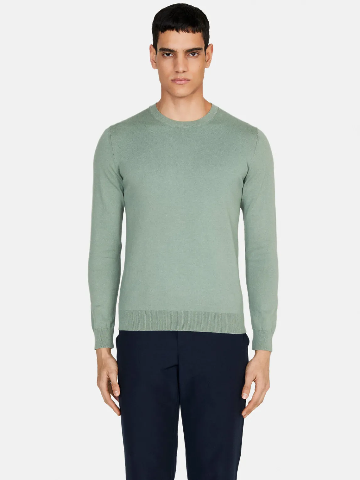 Men Sisley Jumpers & Knitwear<Solid Colored Sweater