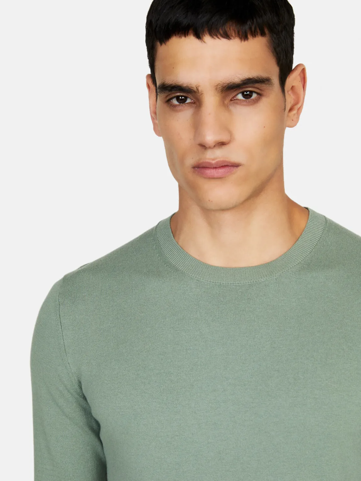Men Sisley Jumpers & Knitwear<Solid Colored Sweater