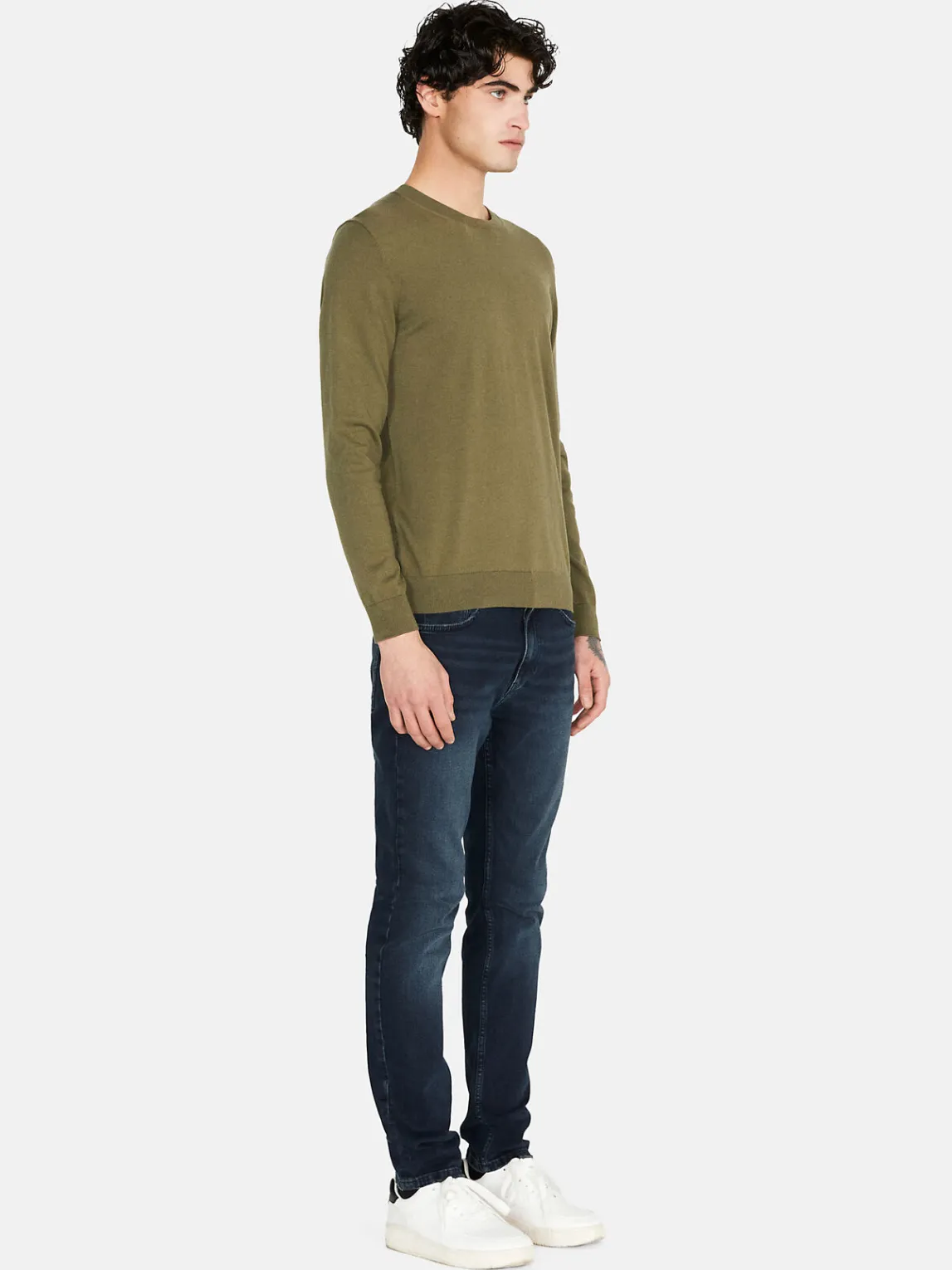 Men Sisley Jumpers & Knitwear<Solid Colored Sweater