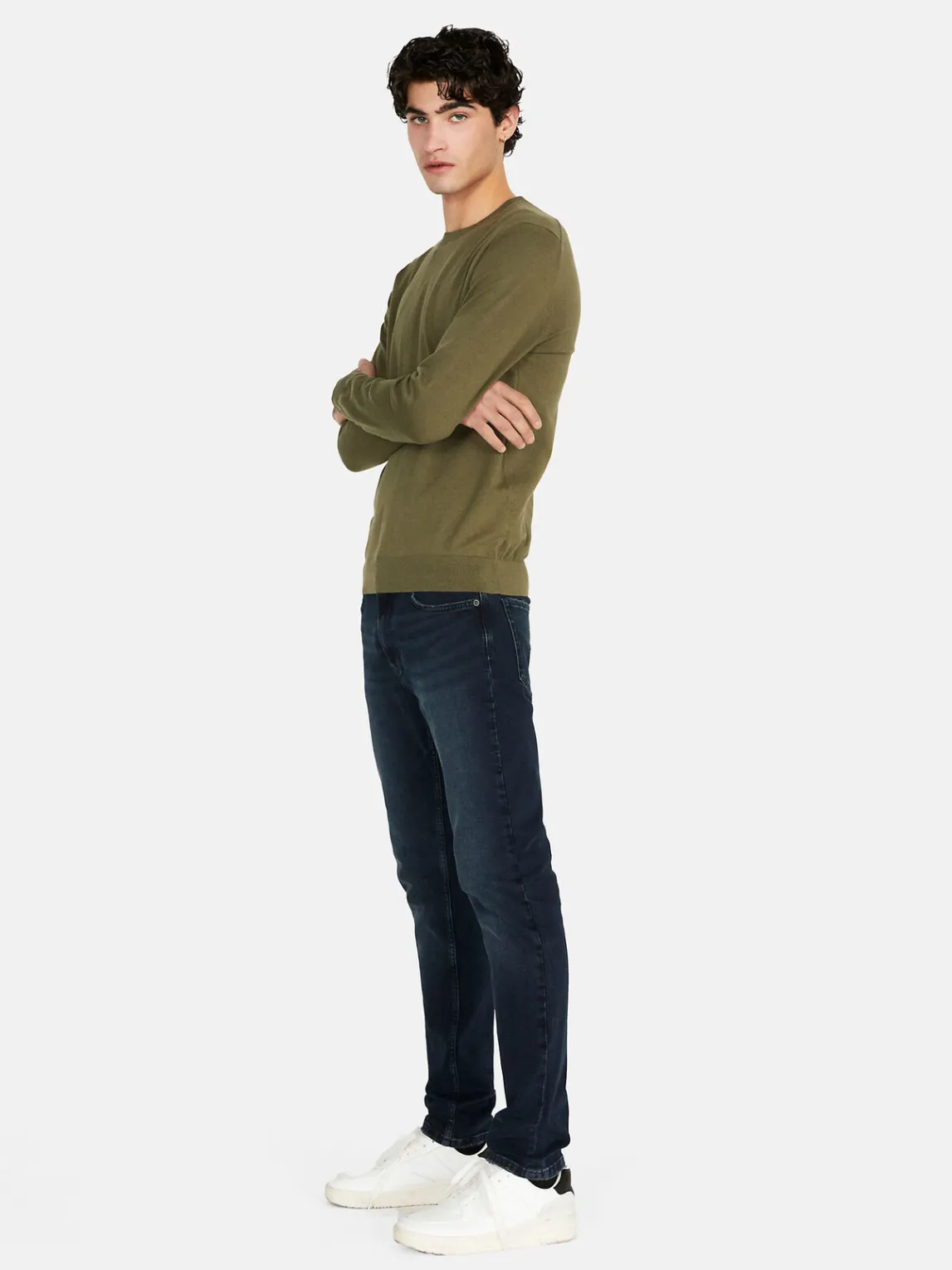 Men Sisley Jumpers & Knitwear<Solid Colored Sweater