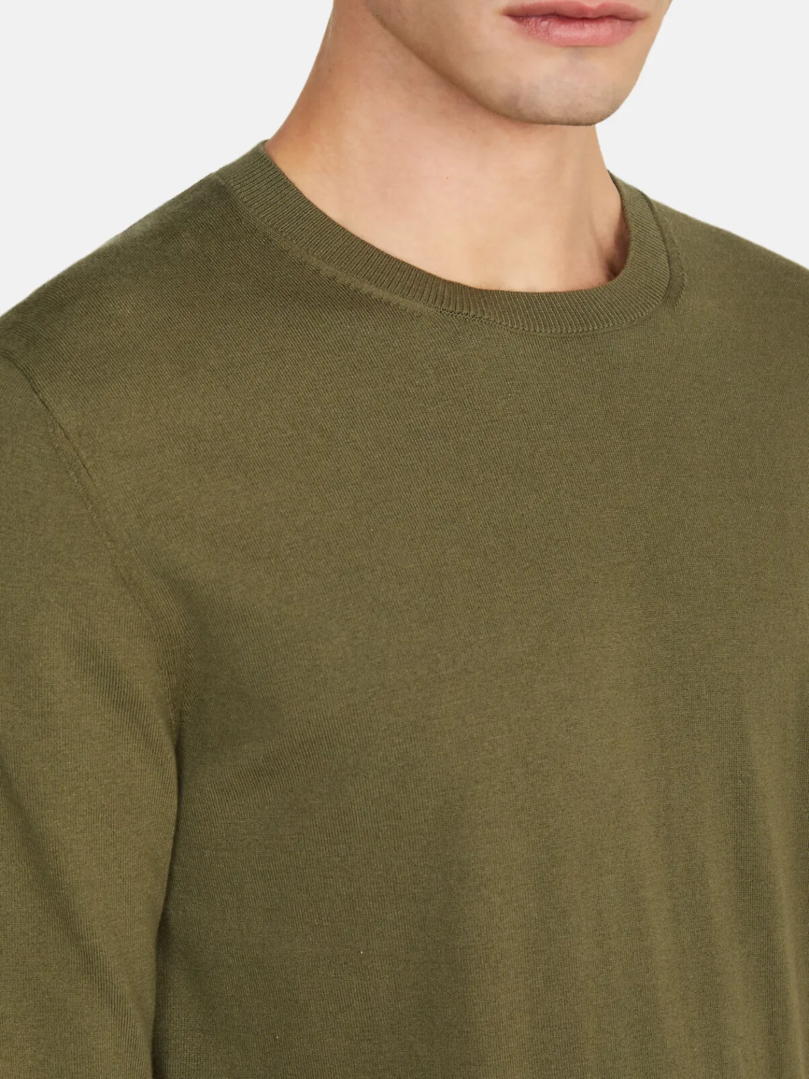 Men Sisley Jumpers & Knitwear<Solid Colored Sweater