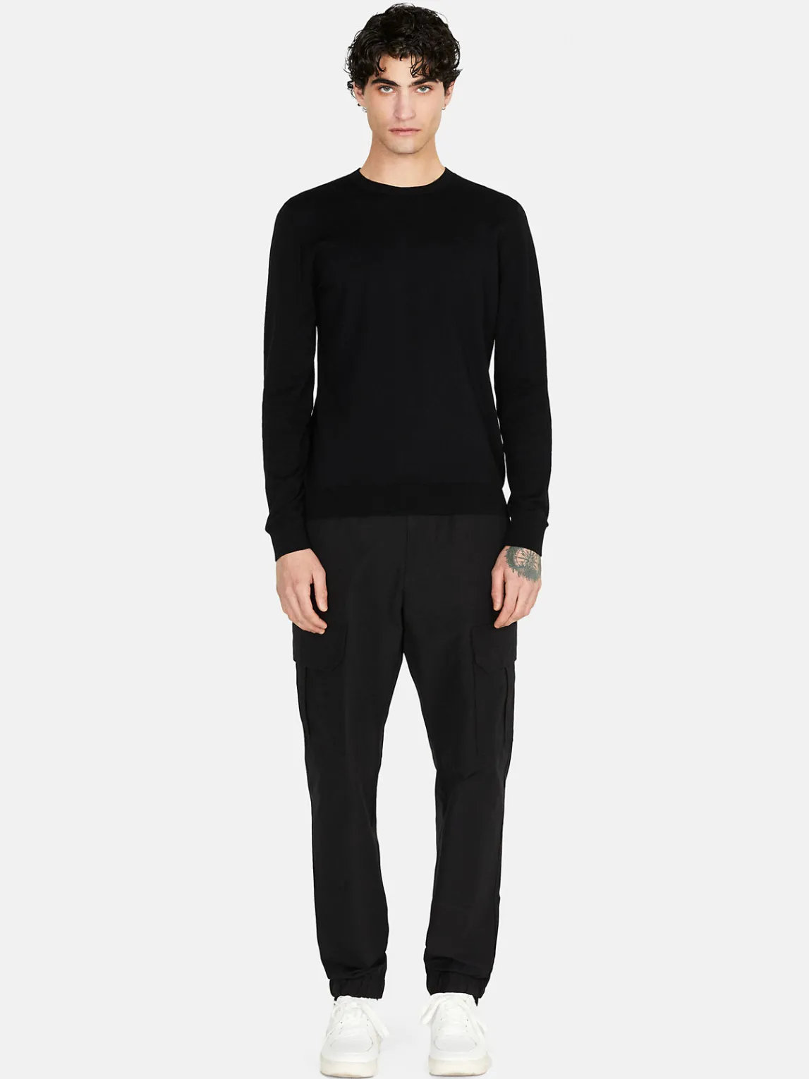 Men Sisley Jumpers & Knitwear<Solid Colored Sweater