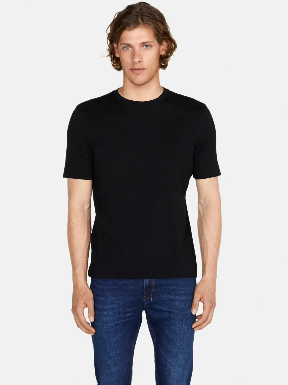 Men Sisley T-Shirts<Solid Colored T-Shirt