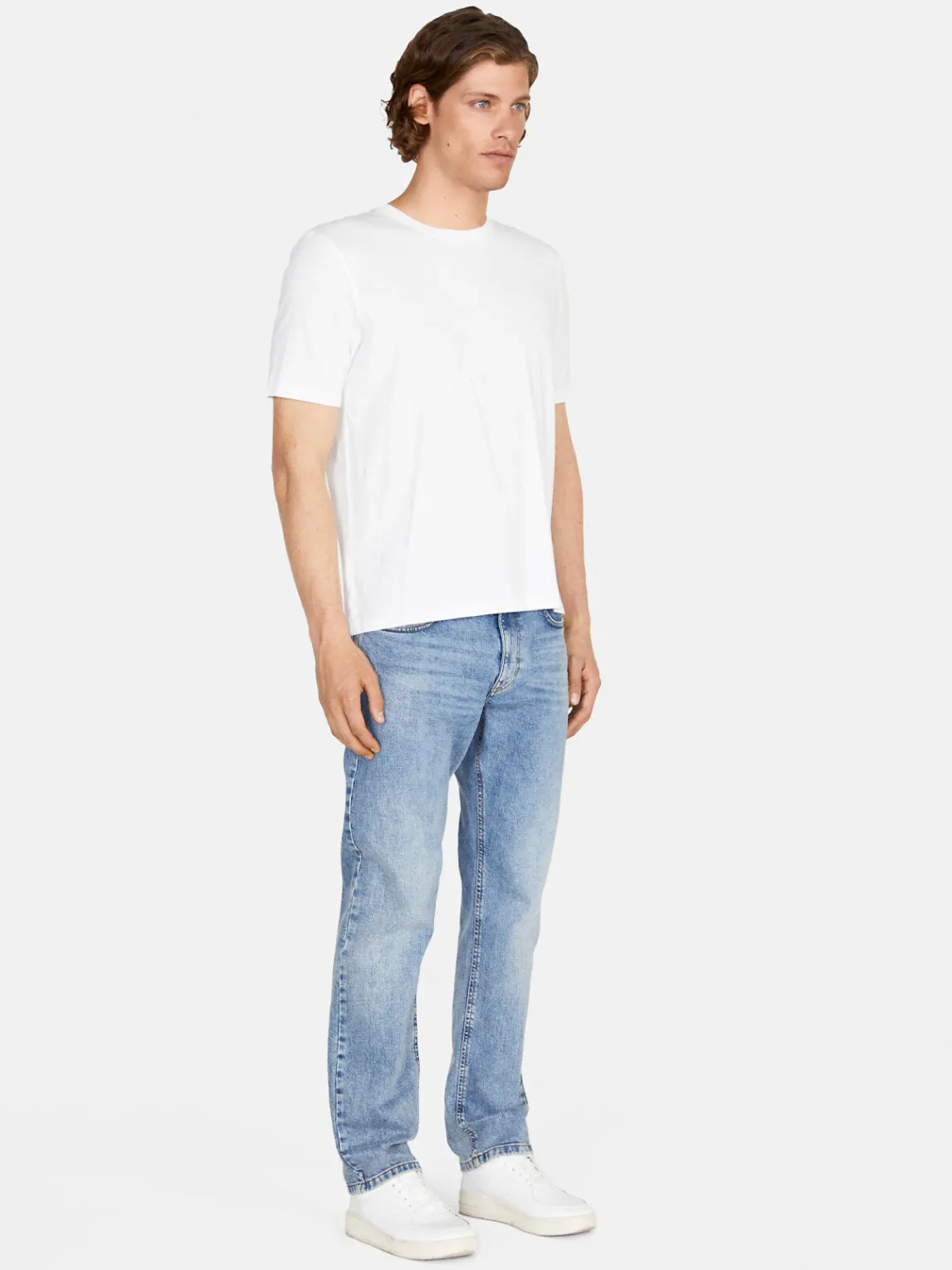 Men Sisley T-Shirts<Solid Colored T-Shirt