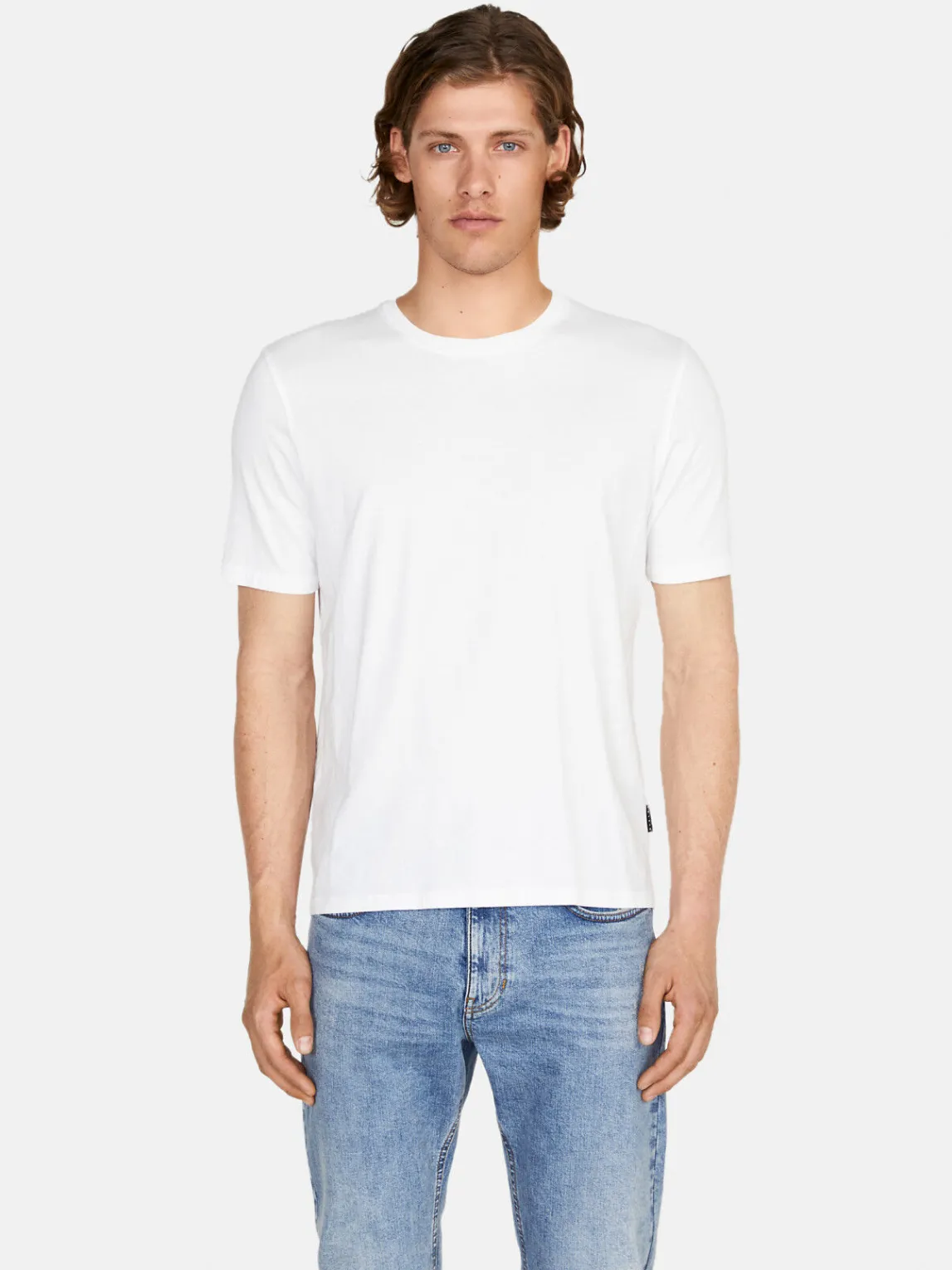 Men Sisley T-Shirts<Solid Colored T-Shirt