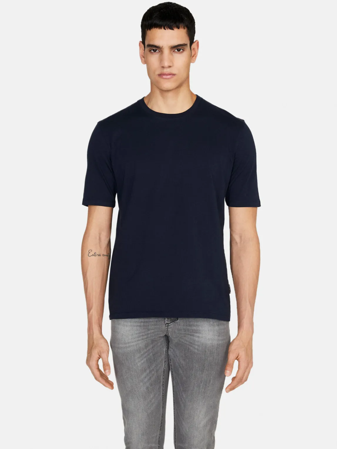 Men Sisley T-Shirts<Solid Colored T-Shirt