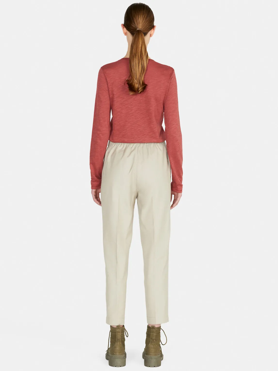 Women Sisley Tops & T-Shirts<Solid Colo T-Shirt