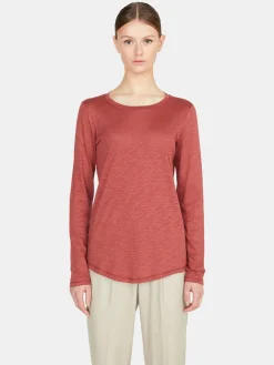 Women Sisley Tops & T-Shirts<Solid Colo T-Shirt