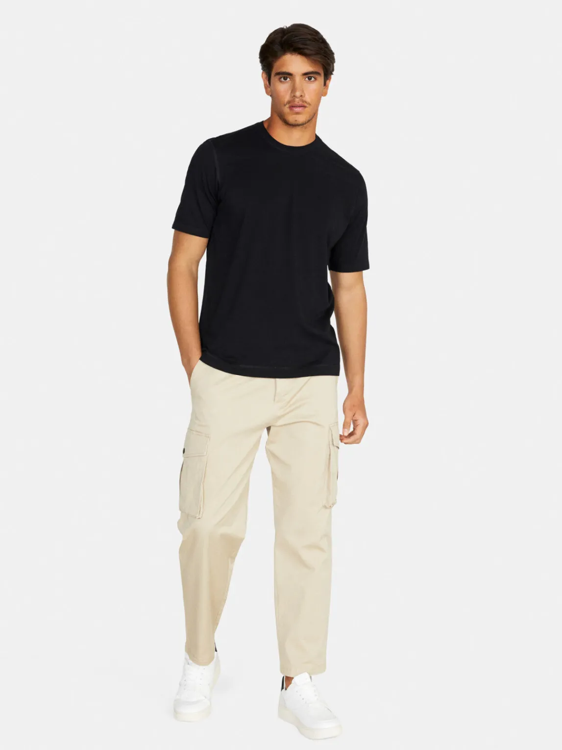 Men Sisley T-Shirts<Solid Colored T-Shirt