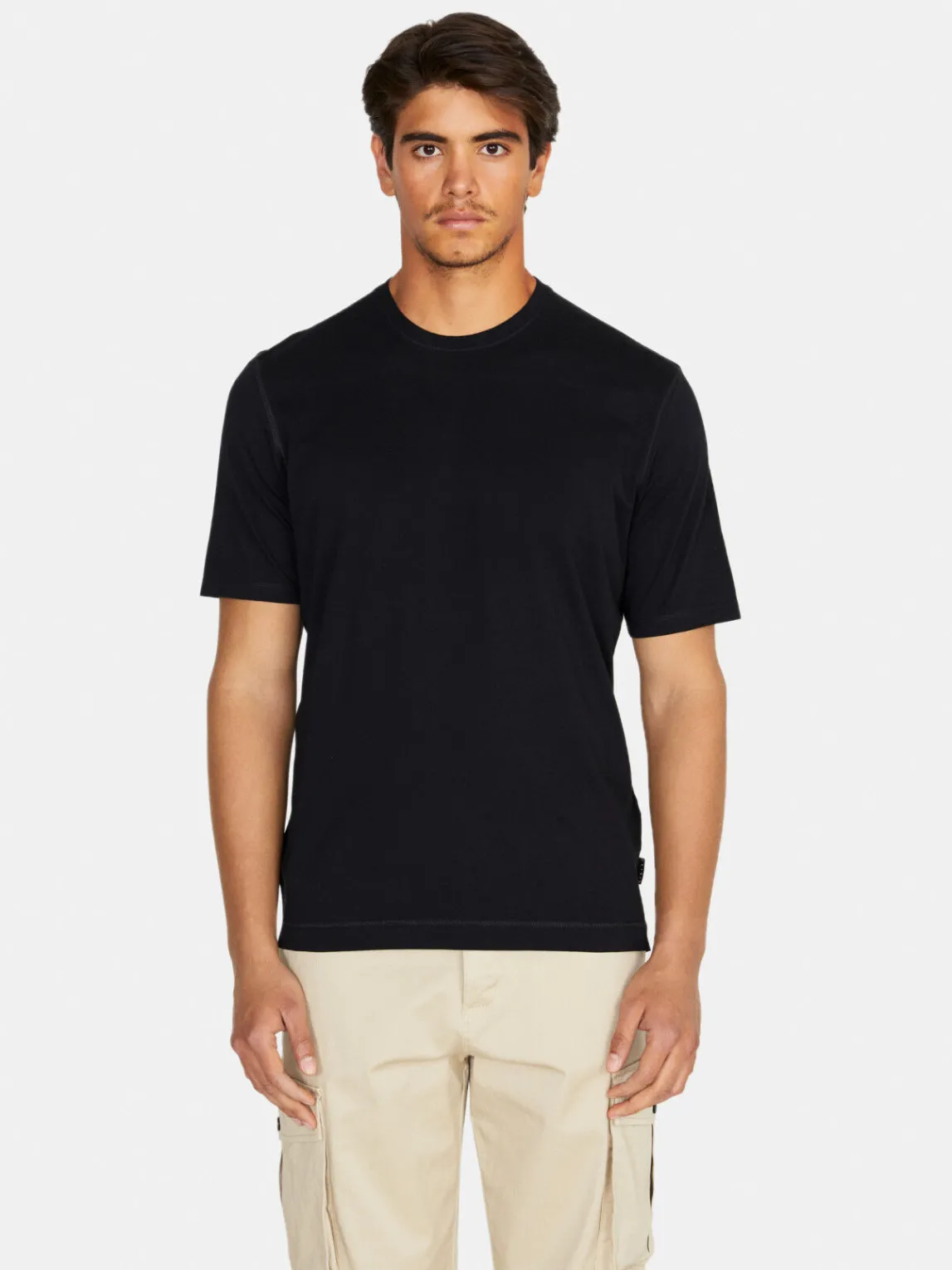 Men Sisley T-Shirts<Solid Colored T-Shirt