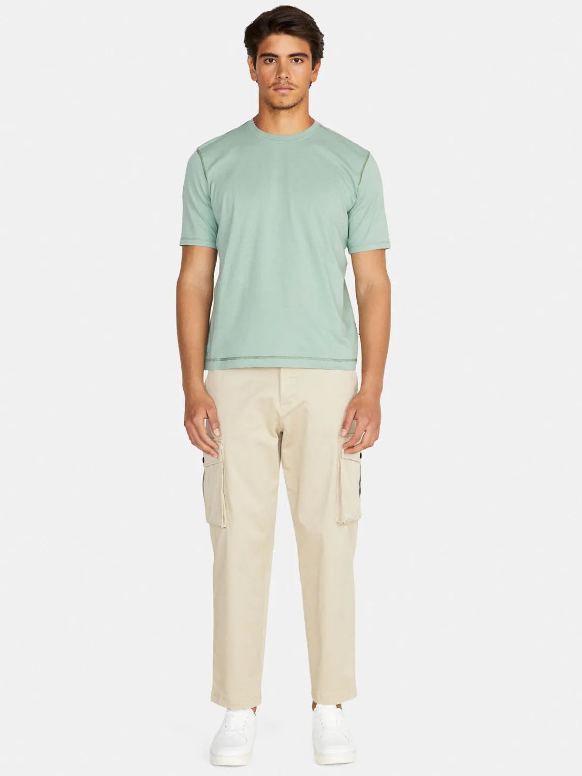 Men Sisley T-Shirts<Solid Colored T-Shirt
