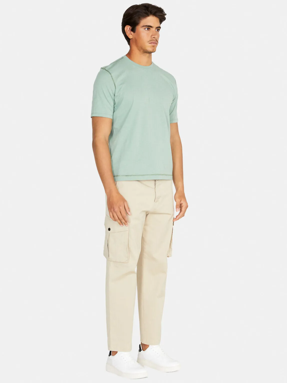 Men Sisley T-Shirts<Solid Colored T-Shirt