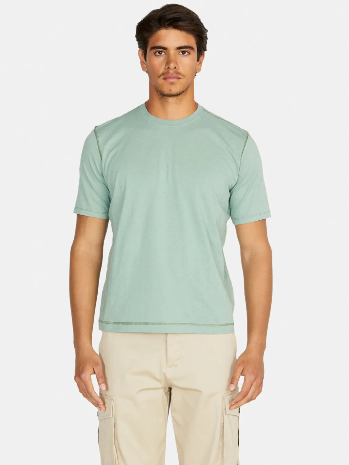 Men Sisley T-Shirts<Solid Colored T-Shirt