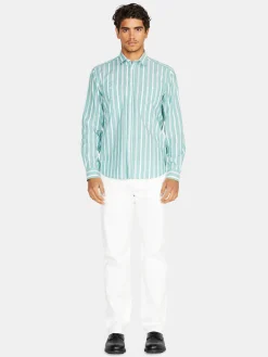 Men Sisley Shirts<Striped Shirt With Pockets