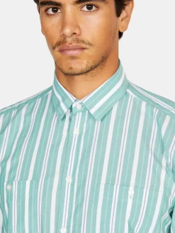 Men Sisley Shirts<Striped Shirt With Pockets