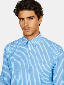 Men Sisley Shirts<Striped Shirt With Pockets
