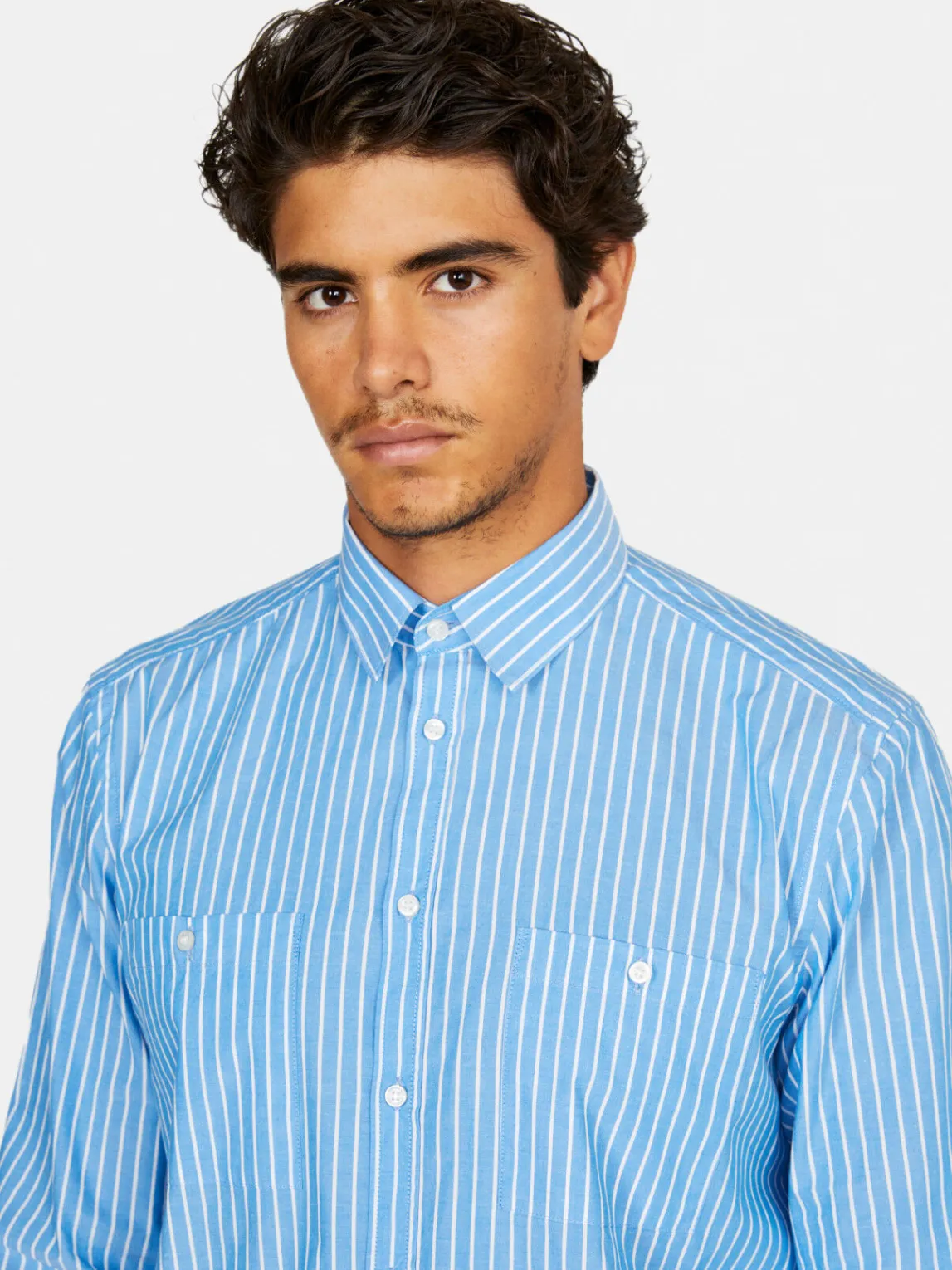 Men Sisley Shirts<Striped Shirt With Pockets