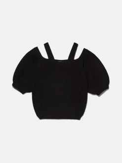 Girls Sisley Jumpers & Cardigans<Sweater With Bare Shoulders