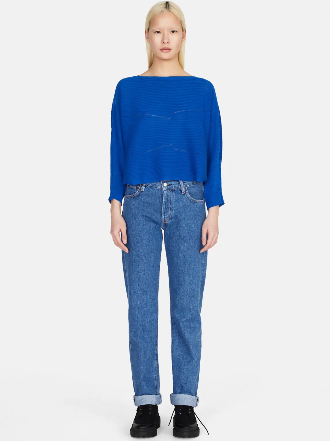 Women Sisley Jumpers & Knitwear<Sweater With Kimono Sleeves