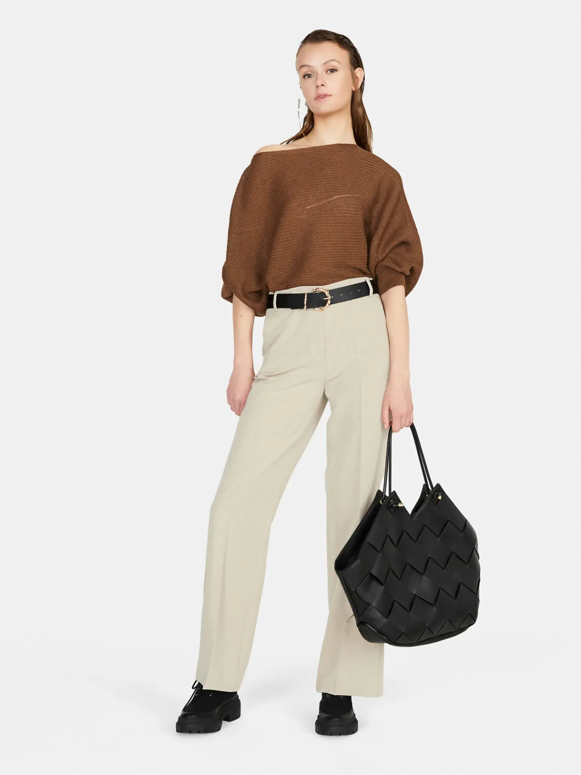 Women Sisley Jumpers & Knitwear<Sweater With Kimono Sleeves