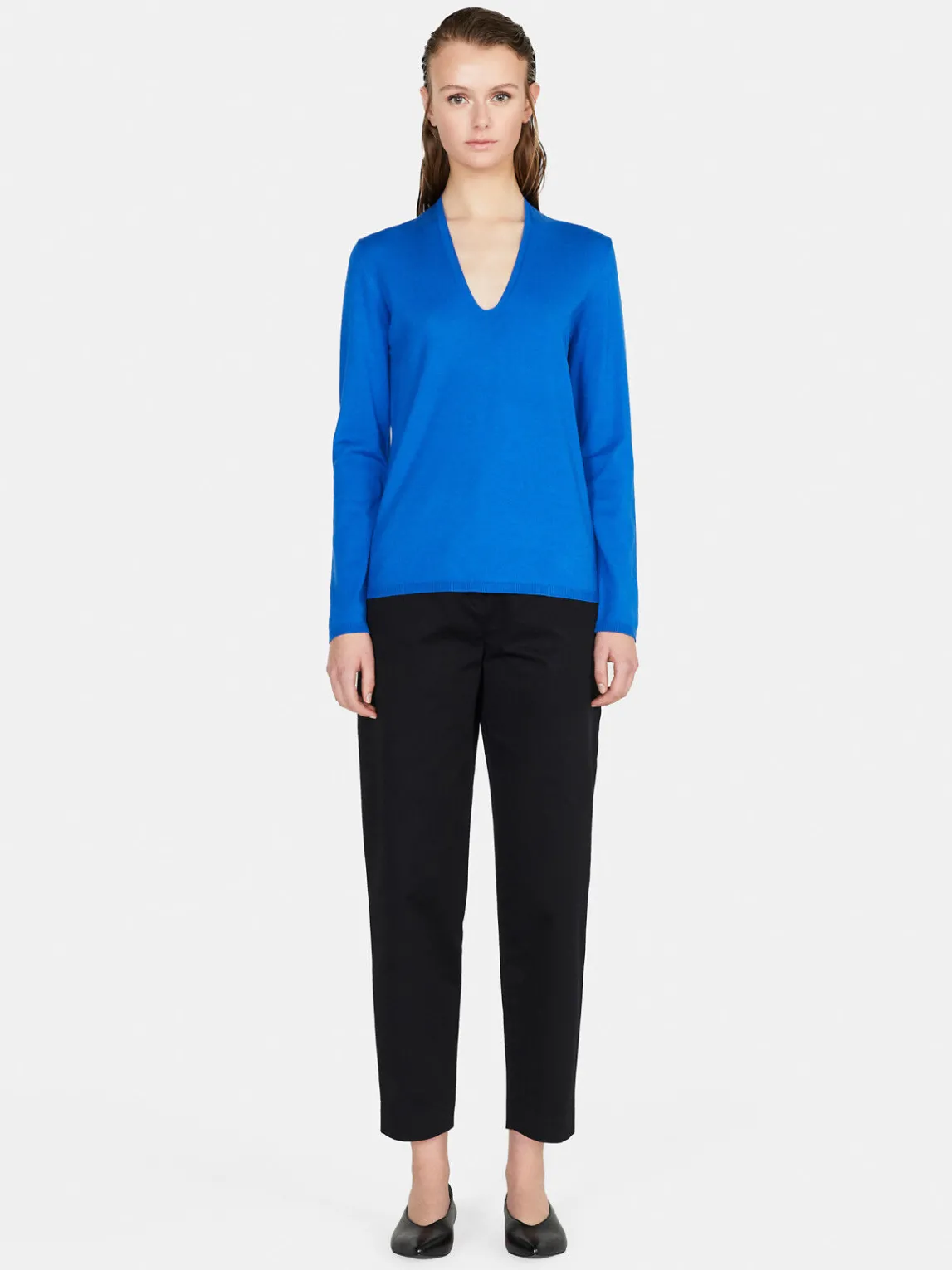 Women Sisley Jumpers & Knitwear<Sweater With Plunging Neckline
