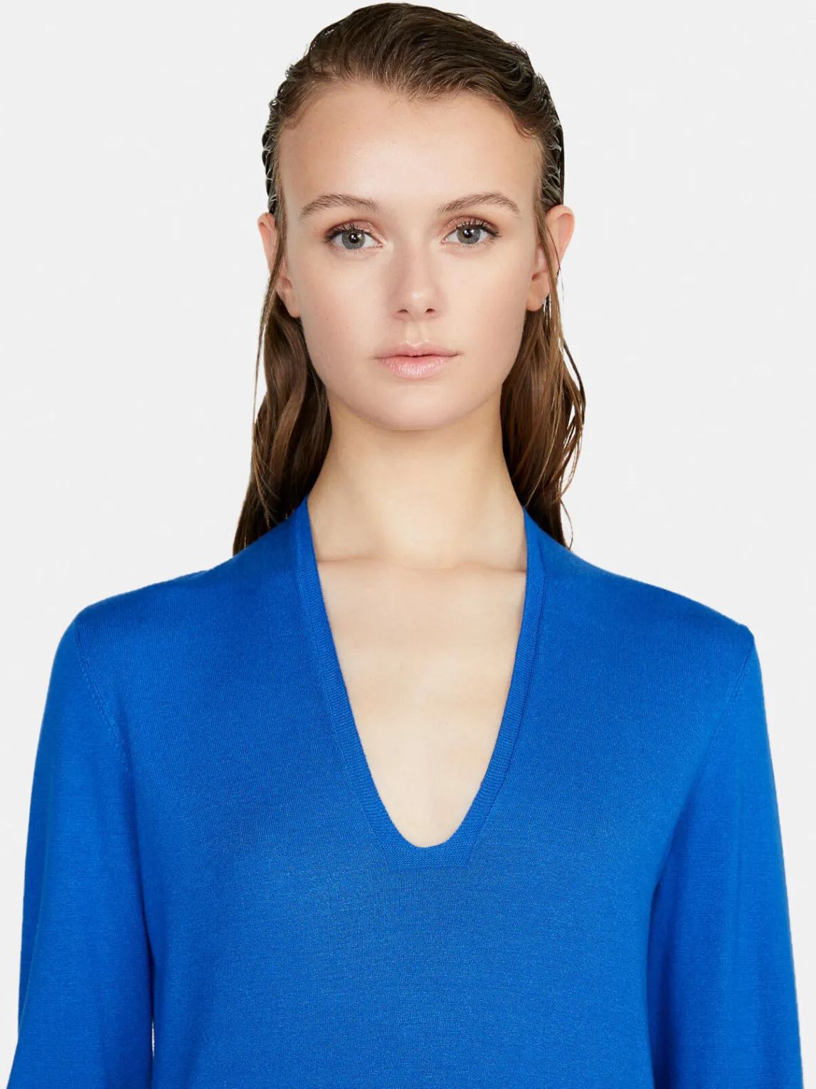 Women Sisley Jumpers & Knitwear<Sweater With Plunging Neckline