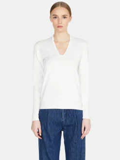 Women Sisley Jumpers & Knitwear<Sweater With Plunging Neckline