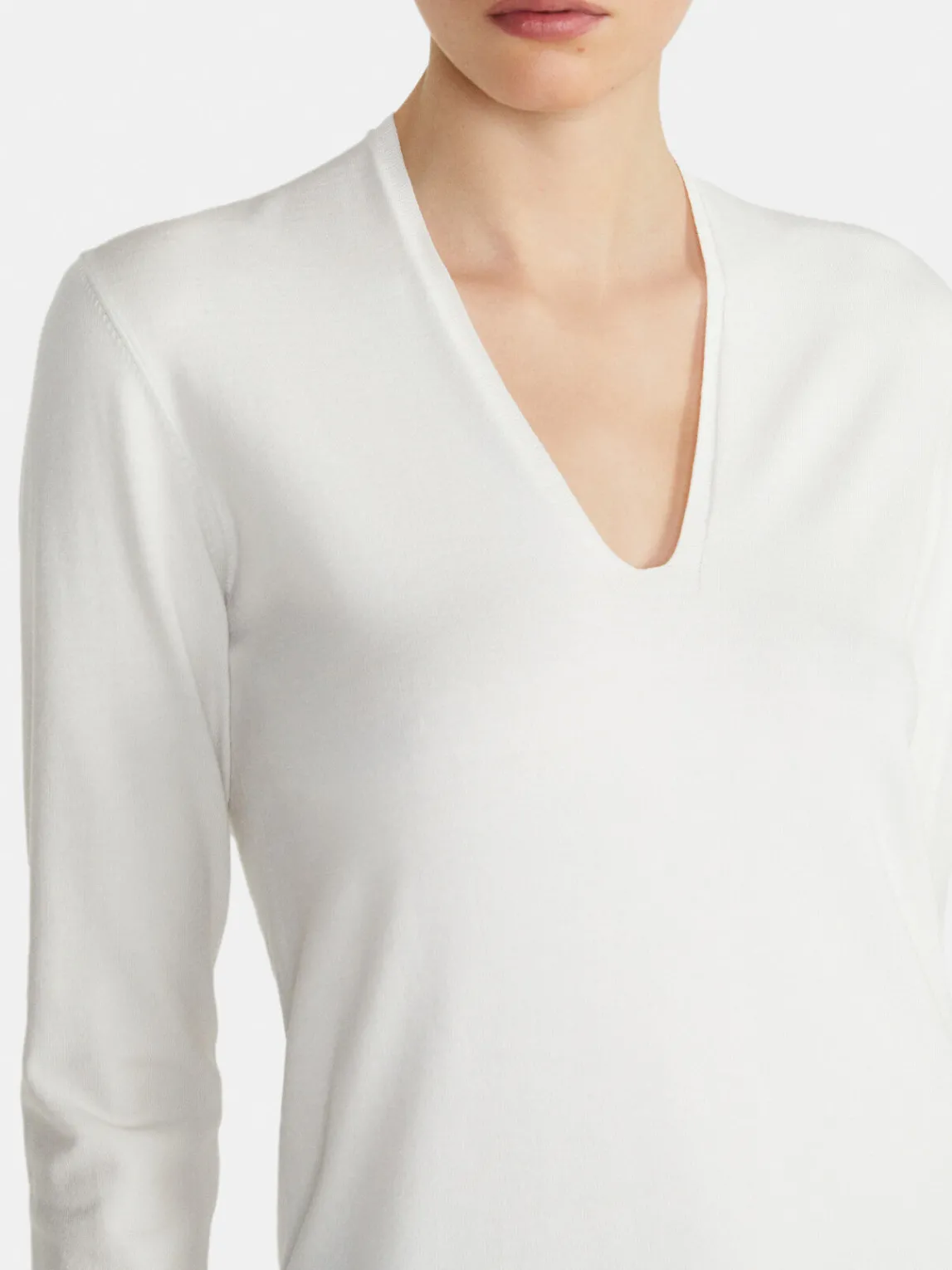 Women Sisley Jumpers & Knitwear<Sweater With Plunging Neckline