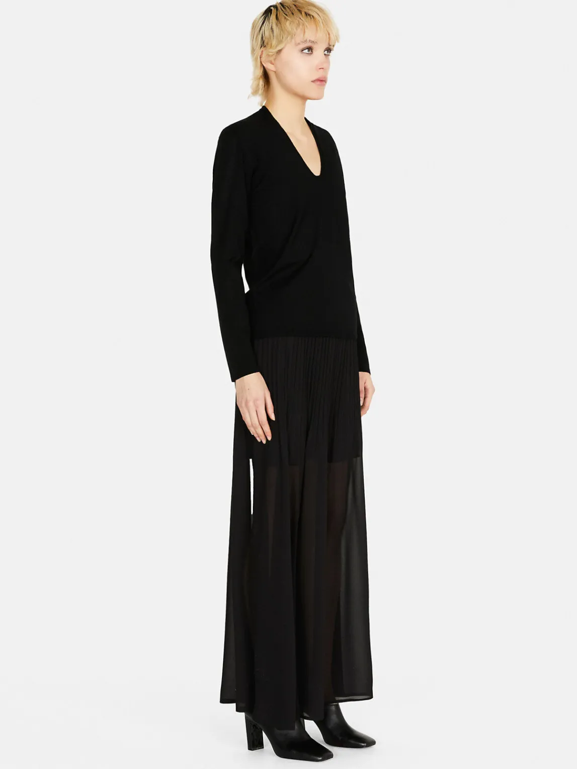 Women Sisley Jumpers & Knitwear<Sweater With Plunging Neckline