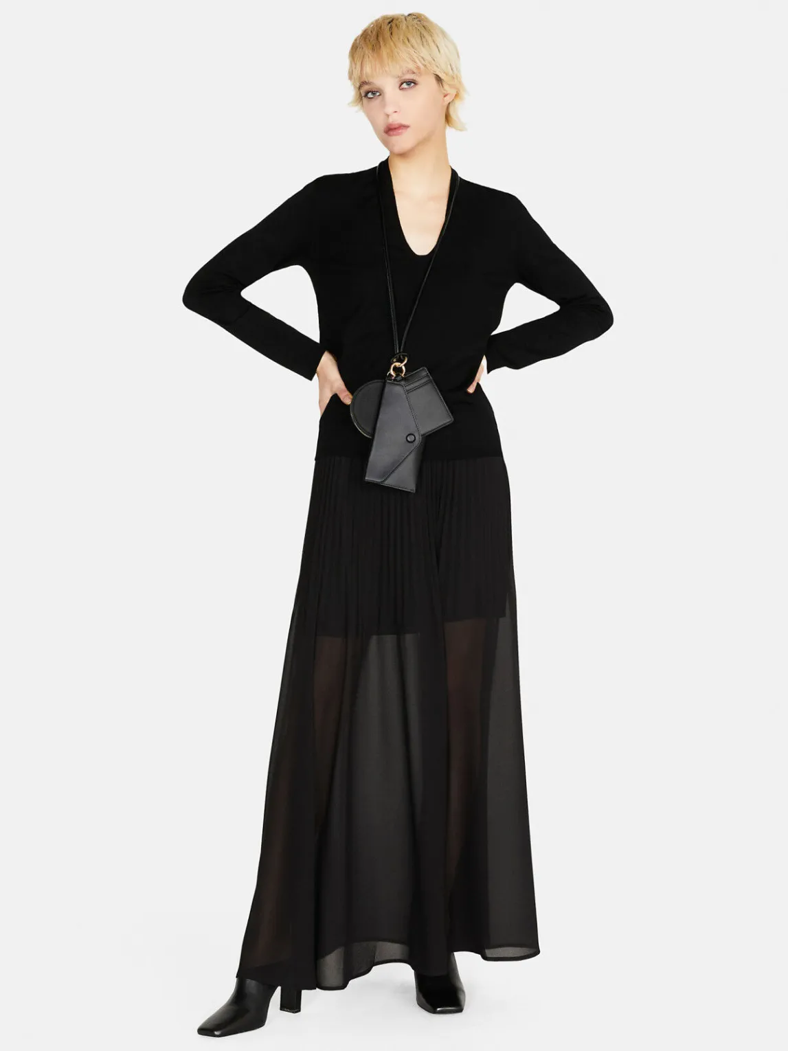 Women Sisley Jumpers & Knitwear<Sweater With Plunging Neckline