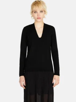 Women Sisley Jumpers & Knitwear<Sweater With Plunging Neckline