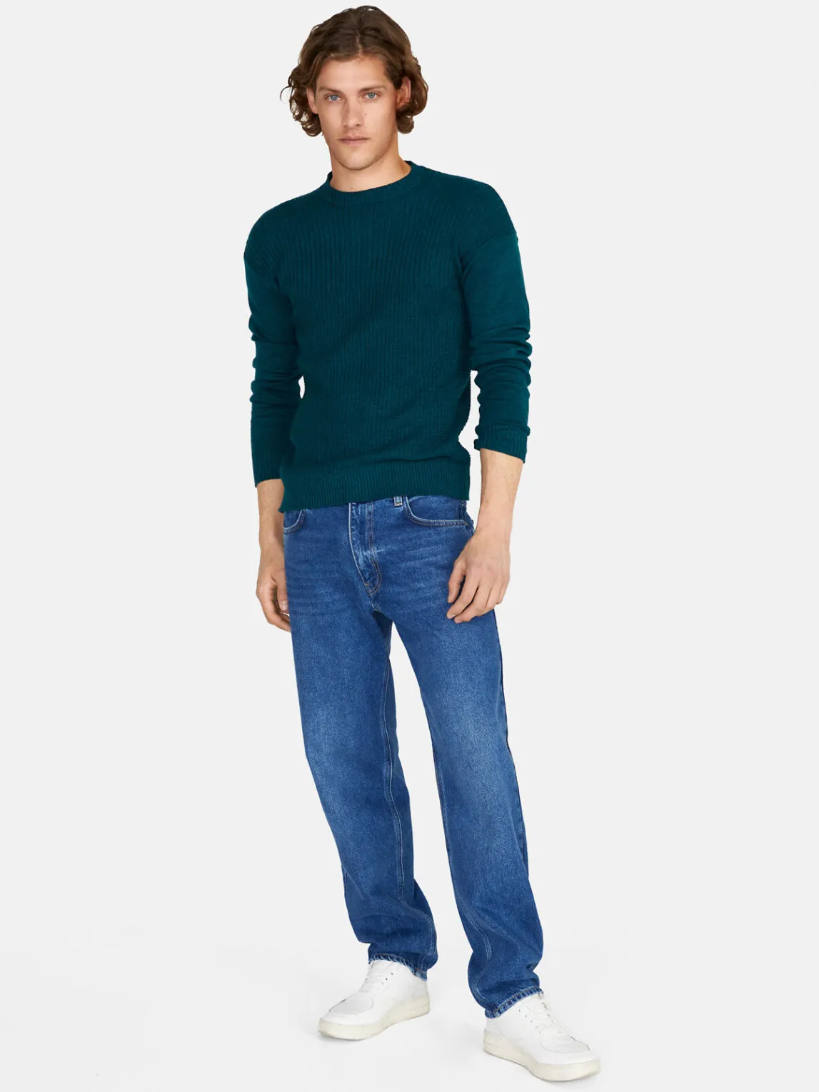 Men Sisley Jumpers & Knitwear<Sweater With Stitching Features