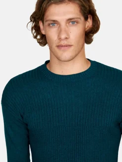 Men Sisley Jumpers & Knitwear<Sweater With Stitching Features