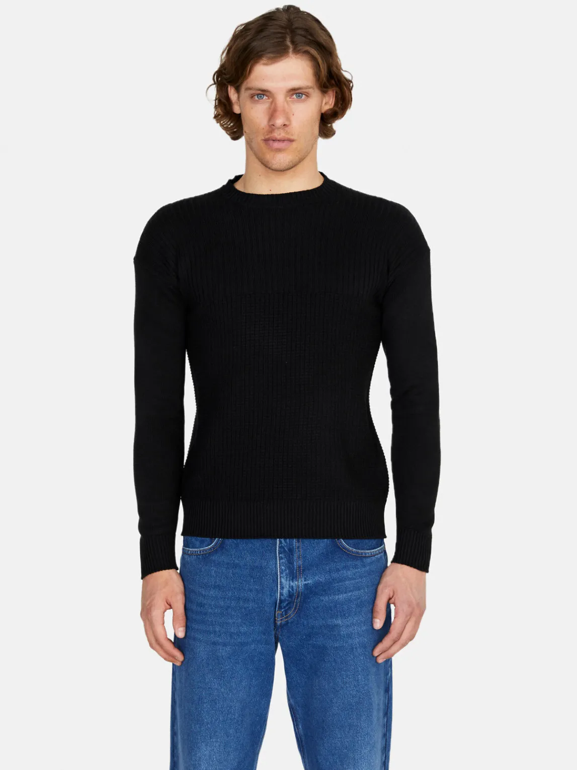 Men Sisley Jumpers & Knitwear<Sweater With Stitching Features