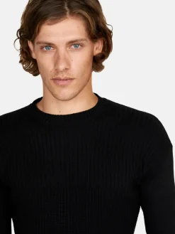 Men Sisley Jumpers & Knitwear<Sweater With Stitching Features