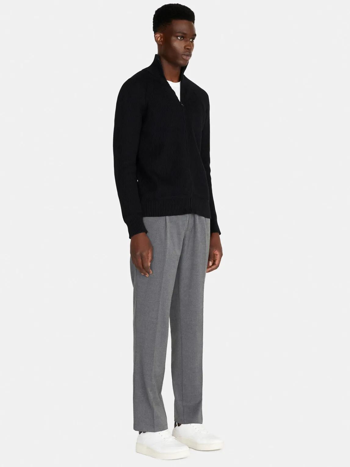 Men Sisley Jumpers & Knitwear<Sweater With Zip
