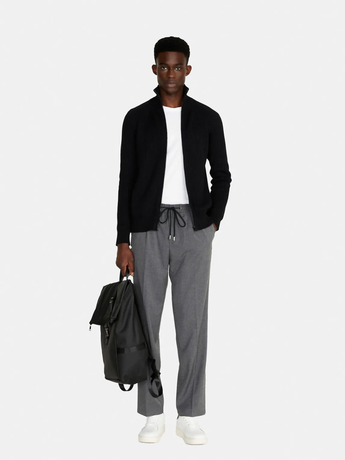 Men Sisley Jumpers & Knitwear<Sweater With Zip