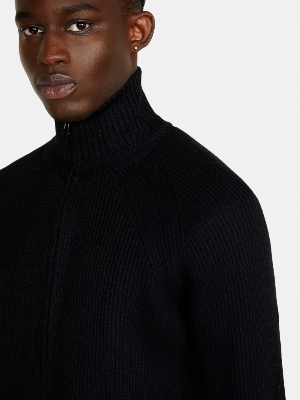 Men Sisley Jumpers & Knitwear<Sweater With Zip