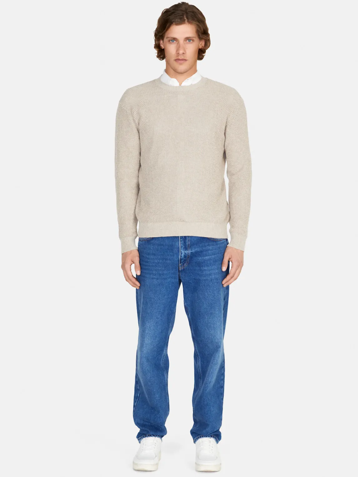 Men Sisley Jumpers & Knitwear<Textured Sweater
